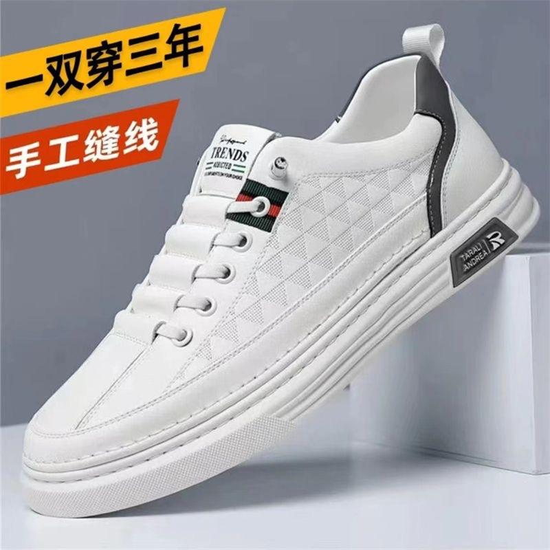 2026 spring and summer new men's hollow breathable versatile casual shoes non-slip sole fashionable casual men's leather shoes