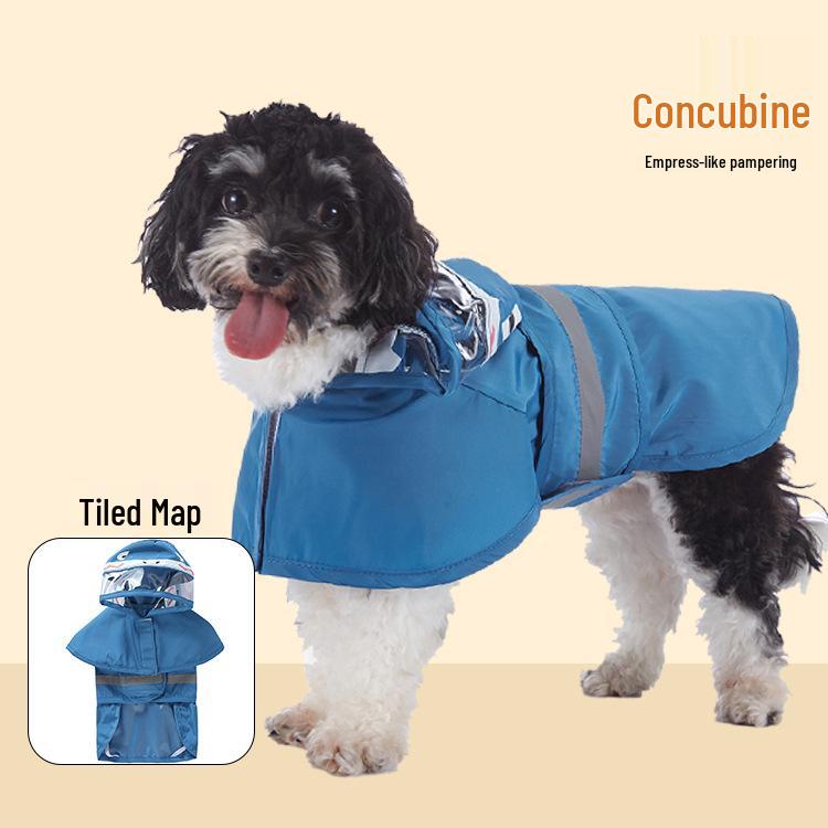 Reflective Dog Raincoat Costume: Summer Bathing Duck Design for Small Dogs