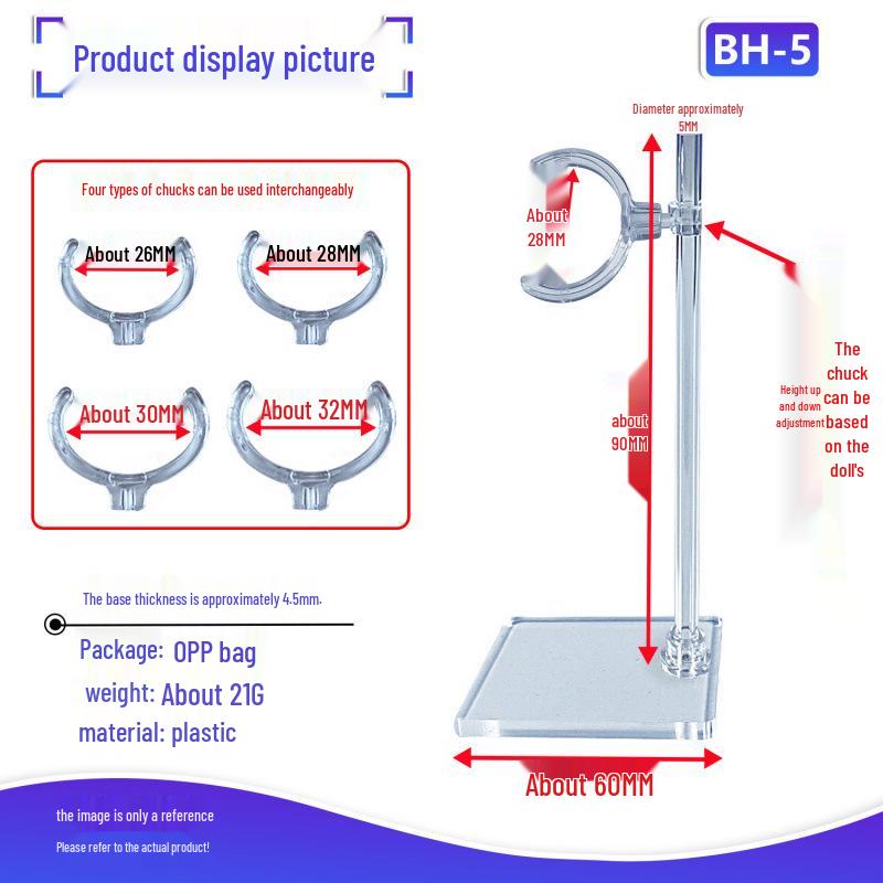 Adjustable Bracket for BJD Cotton Dolls, Strong Non-Damaging Chuck