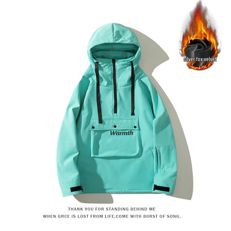 Unisexová zateplená lyžařská kombinéza s kapucí - Trendy zimní sportovní oblečení pro páry