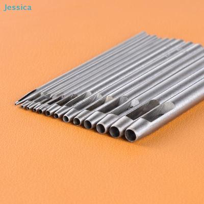 Leather Hollow Punch Tools-6Pcs Round Hole Punches Set Steel Puncher DIY Craft Working for Watch Band,Belt Strap,Fabric