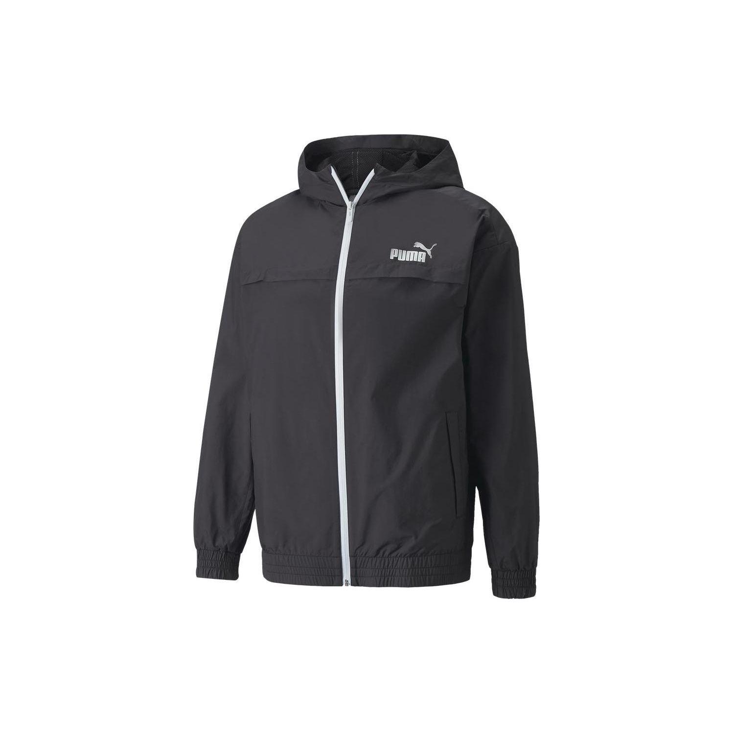 Puma Color Block Full Zip Hooded Long Sleeve Jacket Men jackets Black 847483-01 L