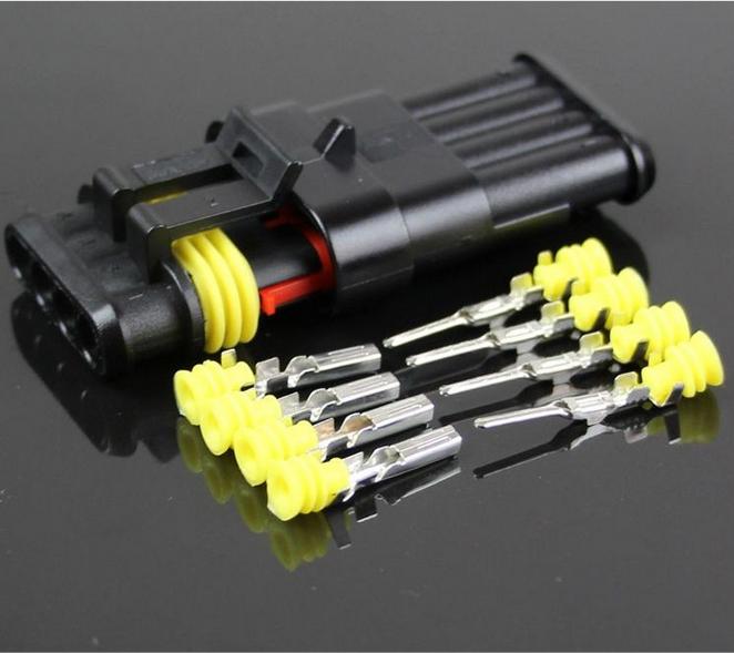 30 Set 1/2/3/4/5/6 Pin Way Car Off-Road Sealed Electrical Wire Connector Plug