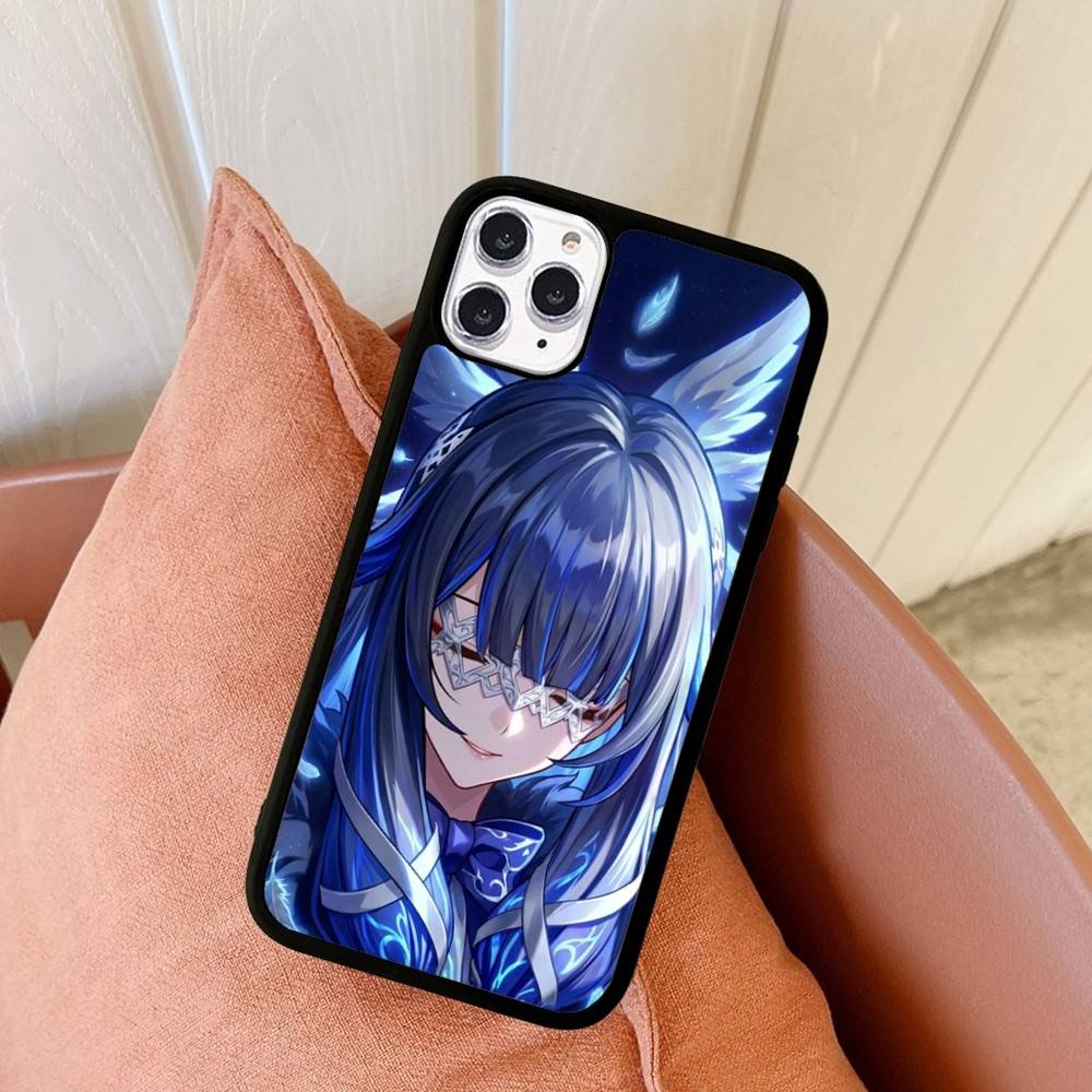 Genshin Impact Columbina For iPhone 11 12 13 14 15 16 17 Pro Max Plus TPU+PC Shockproof Back Phone Cases