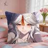 Ningguang Genshin Impact Cushion Cover Square Short Plush Pillow Case Living Room Sofa Home Decor Funda X