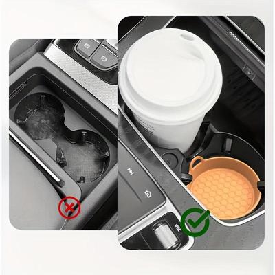 1/2/4 Stück Weiche Silikon Auto Becheruntersetzer Anti-Rutsch Becherhalter Wasserdicht Anti-Rutsch Auslaufsicher Spritzschutz Auto Innenzubehör
