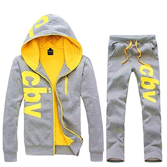 

LIFESHINE Tracksuit Plus with Hood Size Men s Set, Hoodie, Sizes, Sportswear, Loungewear, Unisex, (Gray, L) сірий колір
