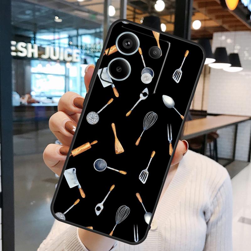 

Кейс для выпечки, кулинарии, шеф-повара Для Xiaomi Redmi Note 15 Pro Plus 10 11 12 13 14 Pro Redmi 15 15C 10C 12C 13C 14C Чехол Redmi 12 4G