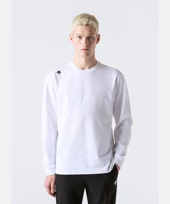 DESCENTE Movement Sorona Cool Oversized Long Sleeve T-Shirt White Sr323Utl72 (B Type)