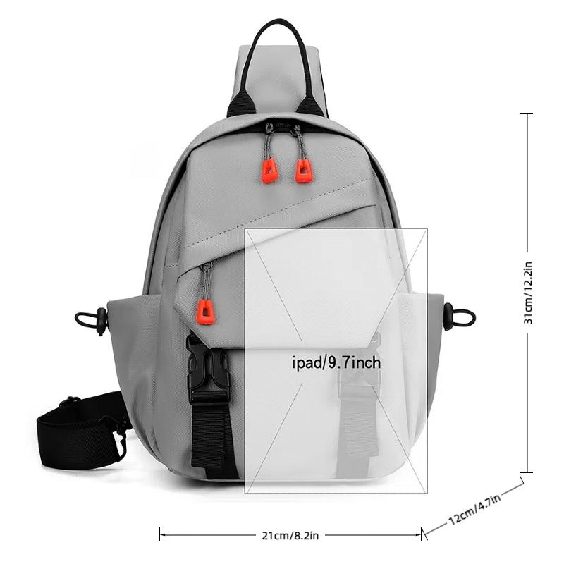 Men's Chest Bag Multi Functional Outdoor Shoulder Bag Adjustable Strap Large Capacity Daily Sports Walking Crossbody Bags