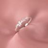 Real Money 925 Sterling Silver Zircon Crystal Butterfly Finger Rings For Women Girls Money 925 Wedding Party Jewelry Gift