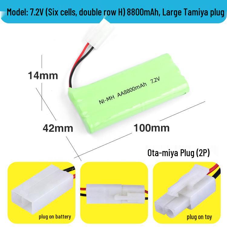 Ni-MH AA Rechargeable Battery Pack for Remote Control Cars: 3.6V To 12V