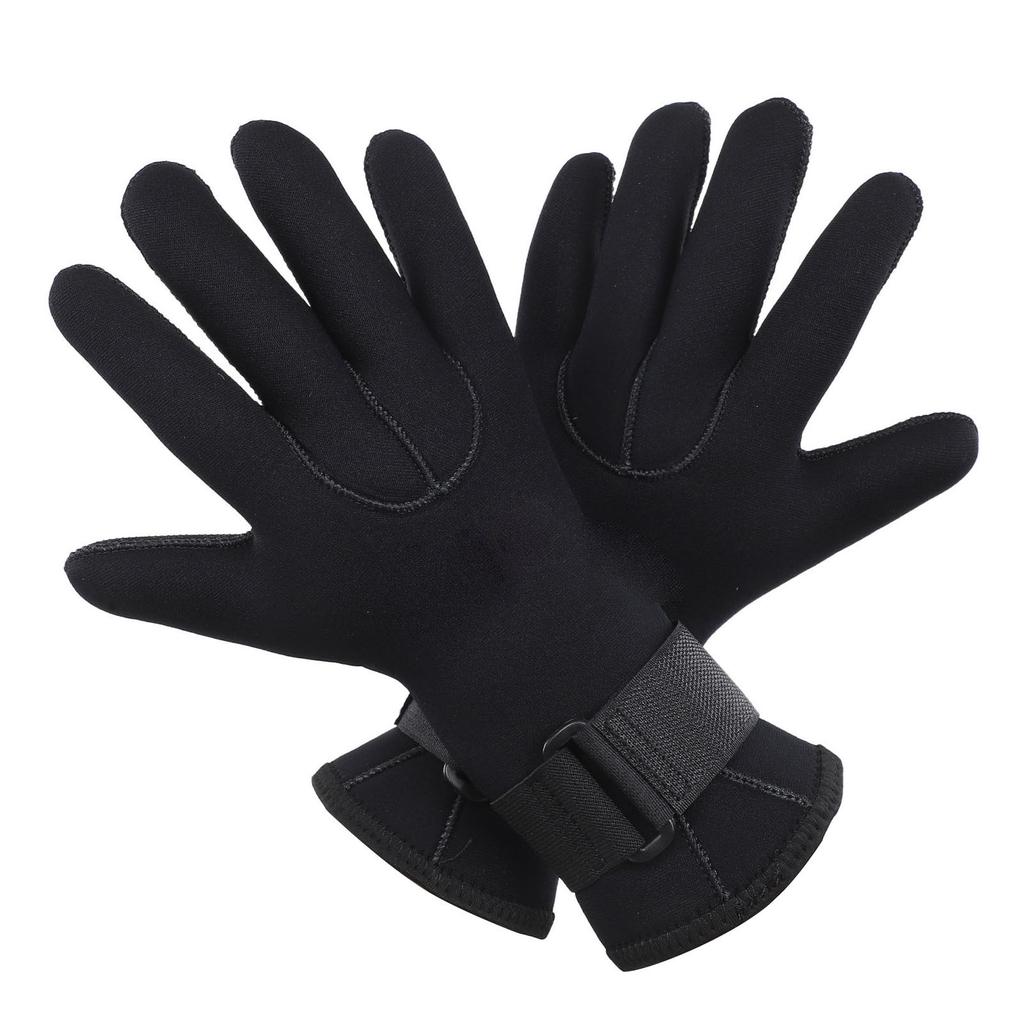 2 Pcs Diving Gloves 5MM Comfortable Non Slip Thickened Warm Wear Resistant Handguard Diving Gloves
