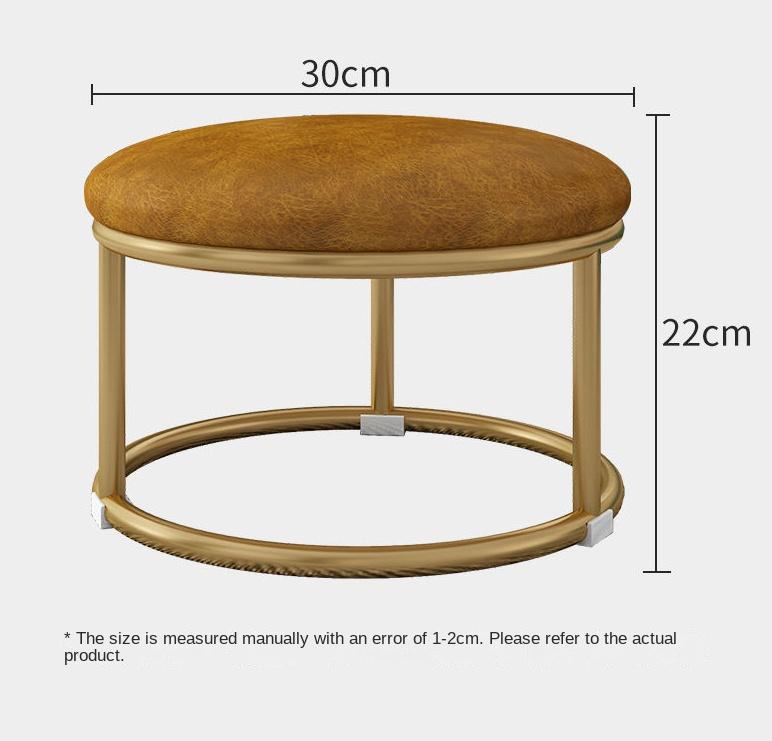 Nordic Fabric Craft Shoe Changing Stool  Living Room Home Doorway Fitting Room Sofa Stool Oval Internet Celebrity Rest Stool