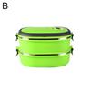 1/2/3 Layer Rectangle Stainless Steel Thermal Lunch Box Food Storage Container