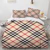 Plaid Duvet Cover Queen Bedding Set for Boys Girls Kids Women Men Modern Geometric Colourful Grid Plaid Polyester Comforter Set