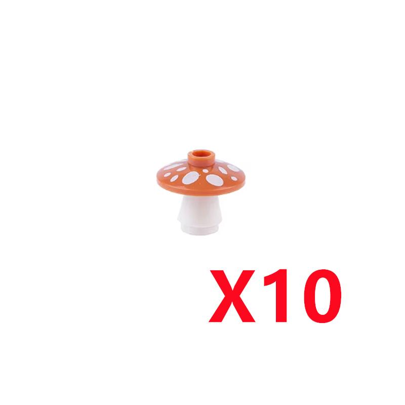 MOC City Building Blocks Toy Food Accessories Mini Brick Mushroom Fish Apple Hot Dog Cake Pizza Chicken Leg Ice Cream Box K031