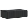 Wall Mounted Side Table Black 59 X 34.5 X 17 Cm