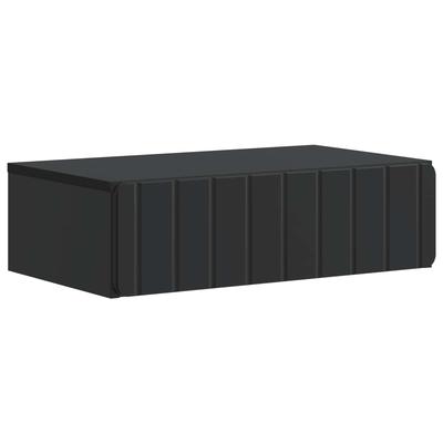 Wall Mounted Side Table Black 59 X 34.5 X 17 Cm