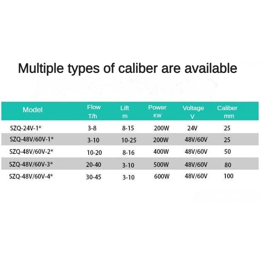 New Agricultural High Head Water Pump Household DC Brushless Submersible Pump Electromobile Intelligent Charging Pump