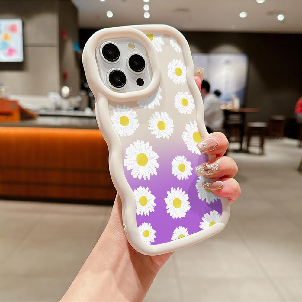 Sunflower Silicone Soft Phone Case for iPhone 16 15 14 13 12 11 Pro Max XS X XR Plus Anti-Scratch, Shockproof Fit Trendy Cover