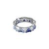 Swarovski Millenia Cocktail Dreieckiger Schliff Kristallring Damen Blau 5608527