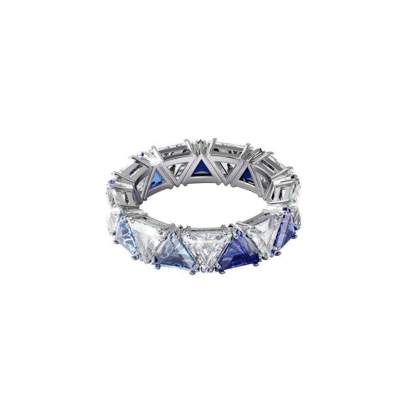 Swarovski Millenia Cocktail Triangular Cut Crystal Ring Women s Blue 5608527