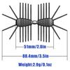 8pcs Silicone Material Fishing Artificial Lures 51mm Length Silicone Baits  For Pike Fishing