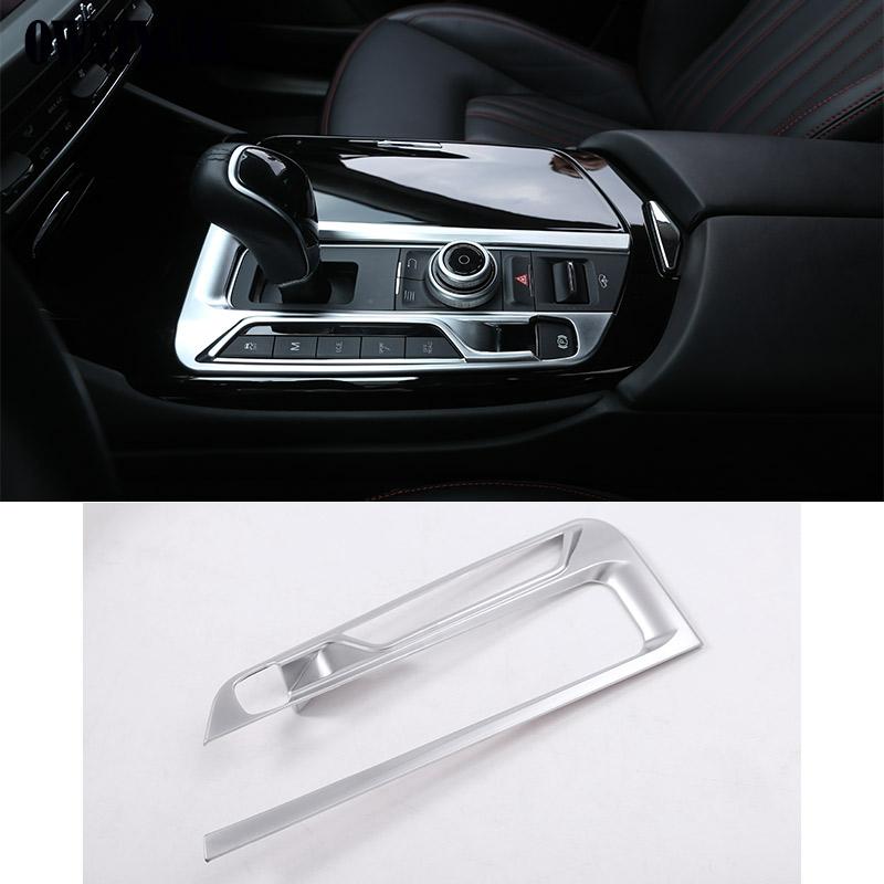 ABS Silver For Maserati Levante 2016-2025 Interior Accessories Car Interior Stickers Gear Shift Panel Cover Trim Stickers