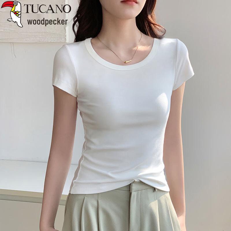 Woodpecker Women's Slim-Fit Cotton Short Sleeve T-Shirt