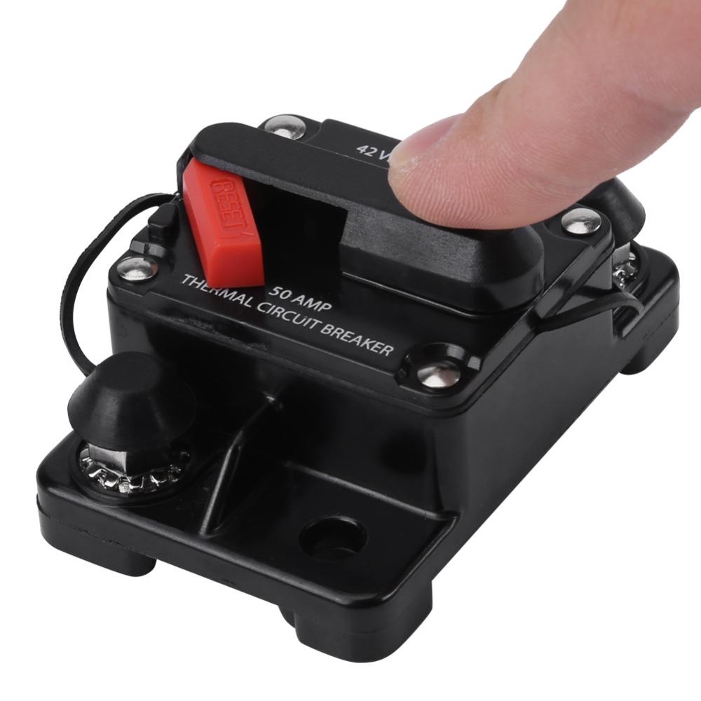DC12V-42V Circuit Breaker 50-250A Reset Circuit Breaker  Car Stereo Audio
