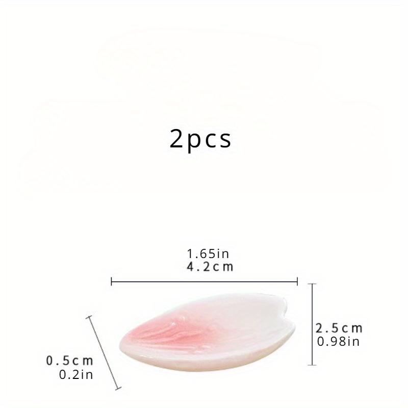 [Elegant Ceramic Holder] 2pcs Elegant Cherry Blossom Ceramic Chopstick  Spoon Holder - High-End Tableware Accessory 2pcs