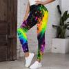 Women Plus Size High Waist Colorful Print Full Length Yoga Leggings