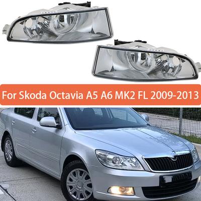 Para Skoda Octavia A5 A6 MK2 FL 2009-2013 Farol de Nevoeiro Halógeno Dianteiro Sem Lâmpadas 1Z0941701C 1Z0941702C