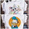 Fashion Summer Short Sleeve Tshirt Mickey Donald Duck Printed Pattern T Shirt Kawaii Unisex Loose Tee Minnie Mouse Tops