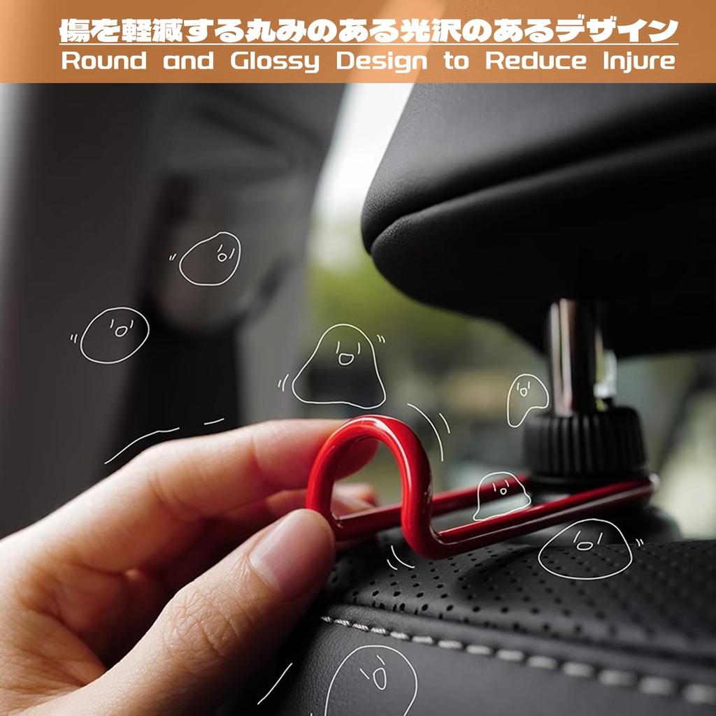 ZUKIDA Car Hook Metal Hook Aluminum Alloy Material and Amazing Manufacturing Process Car Headrest
