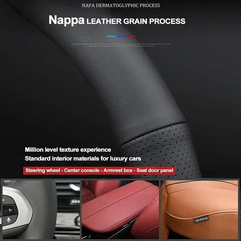 D Shape Car Steering Wheel Cover for Dongfeng AEOLUS Shine Max Yixuan GS Haoji 2024 Auto Braid on Steering-Wheel