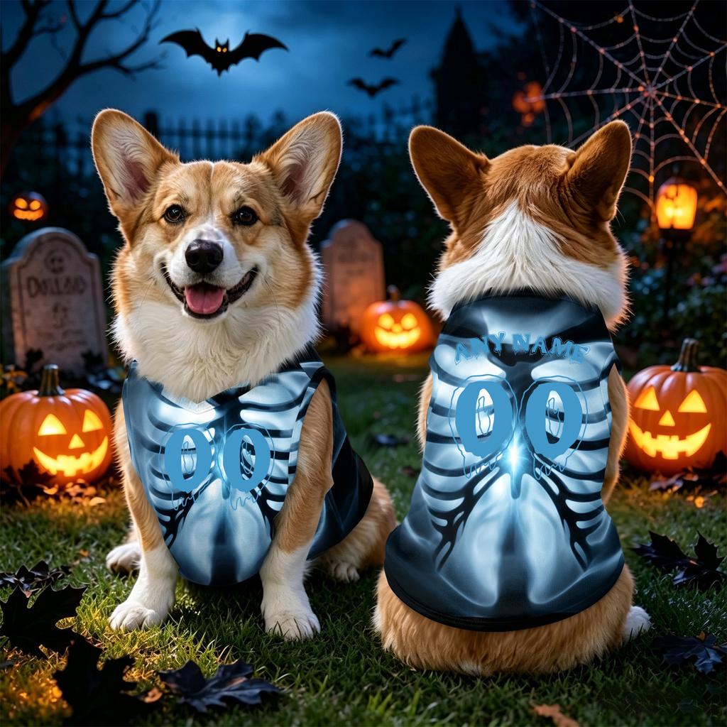 Halloween Dog V-Neck Sweatshirt Printed Pet Clothing for Small Medium Large Dogs