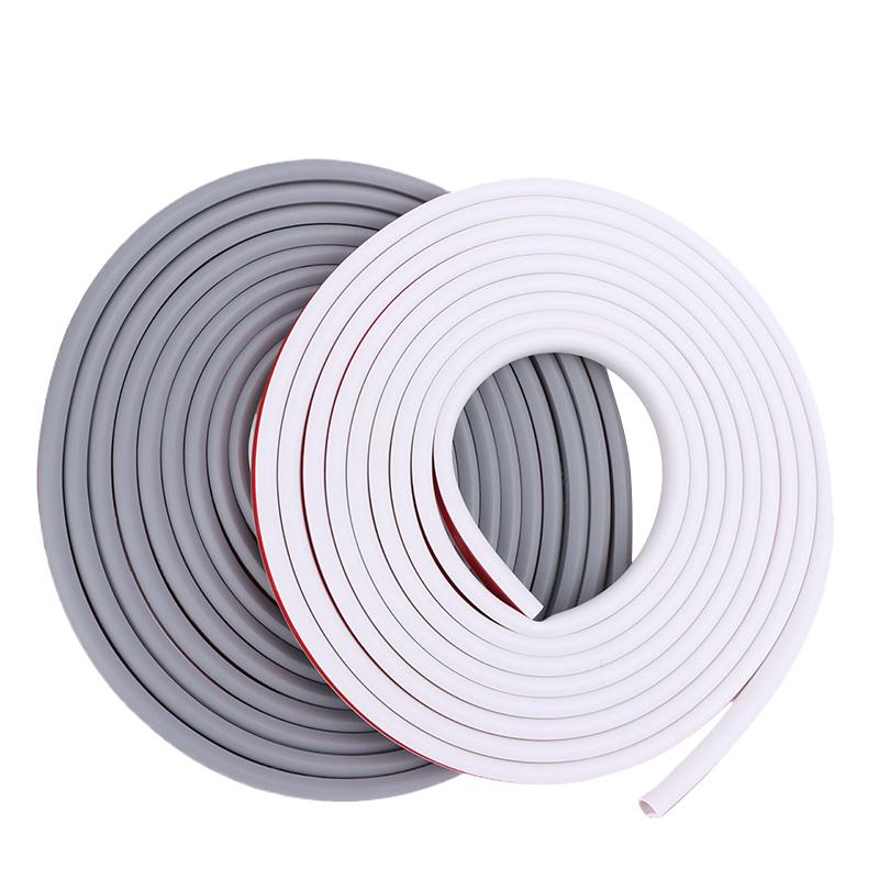 3/5Meters Pvc Floor Cord Cover Sheaths Flexible Electrical Conduit Cable Protectors Self-Adhesive Cable Hiders