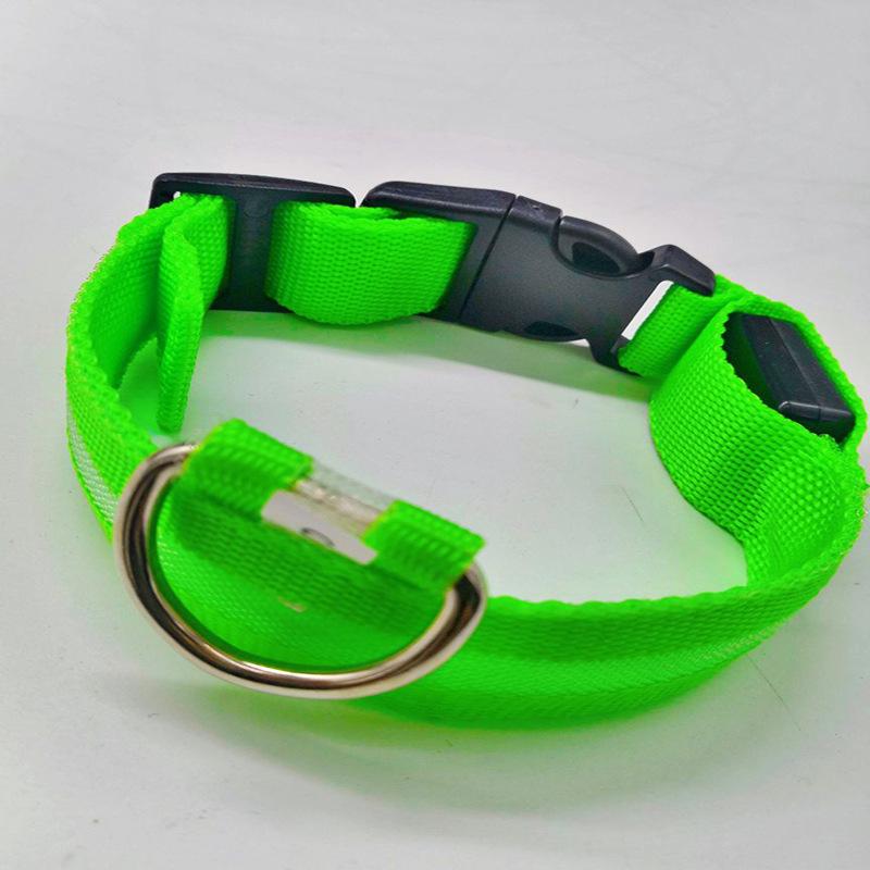 LED Glowing USB Rechargeable Pet Collar for Dogs and Cats - Night Light with Decorations for All Sizes