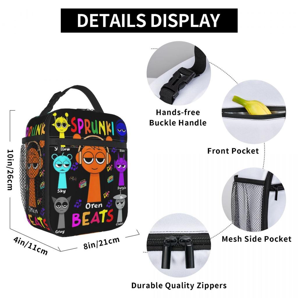Anime Puella Magi Madoka Magica Heat-keeping Meal Tote Thermal Bag Reusable,Meal Container Comic Big Tote Lunch Box Food Handbags