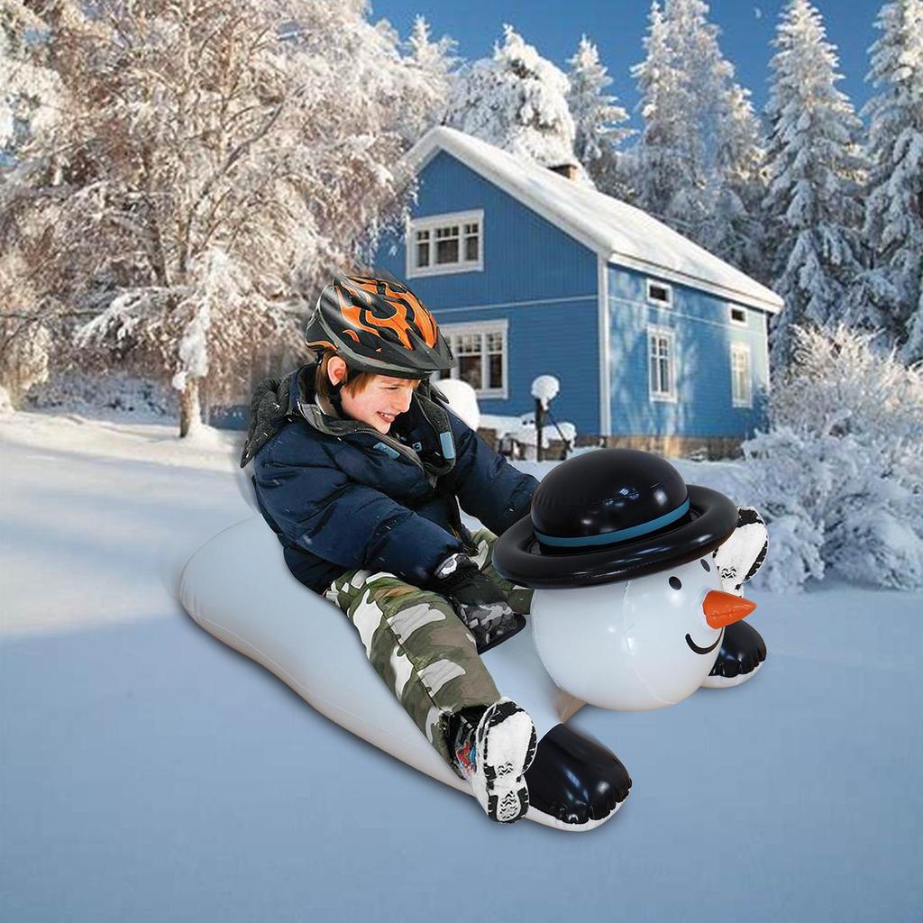 PVC Cold Resistant and Wear-resistant Winter Inflatable Snowman Skiing Ring Winter Outdoor Sled Winter Snowboard