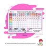 Deli Kids Habit Tracker & Study Planner Whiteboard