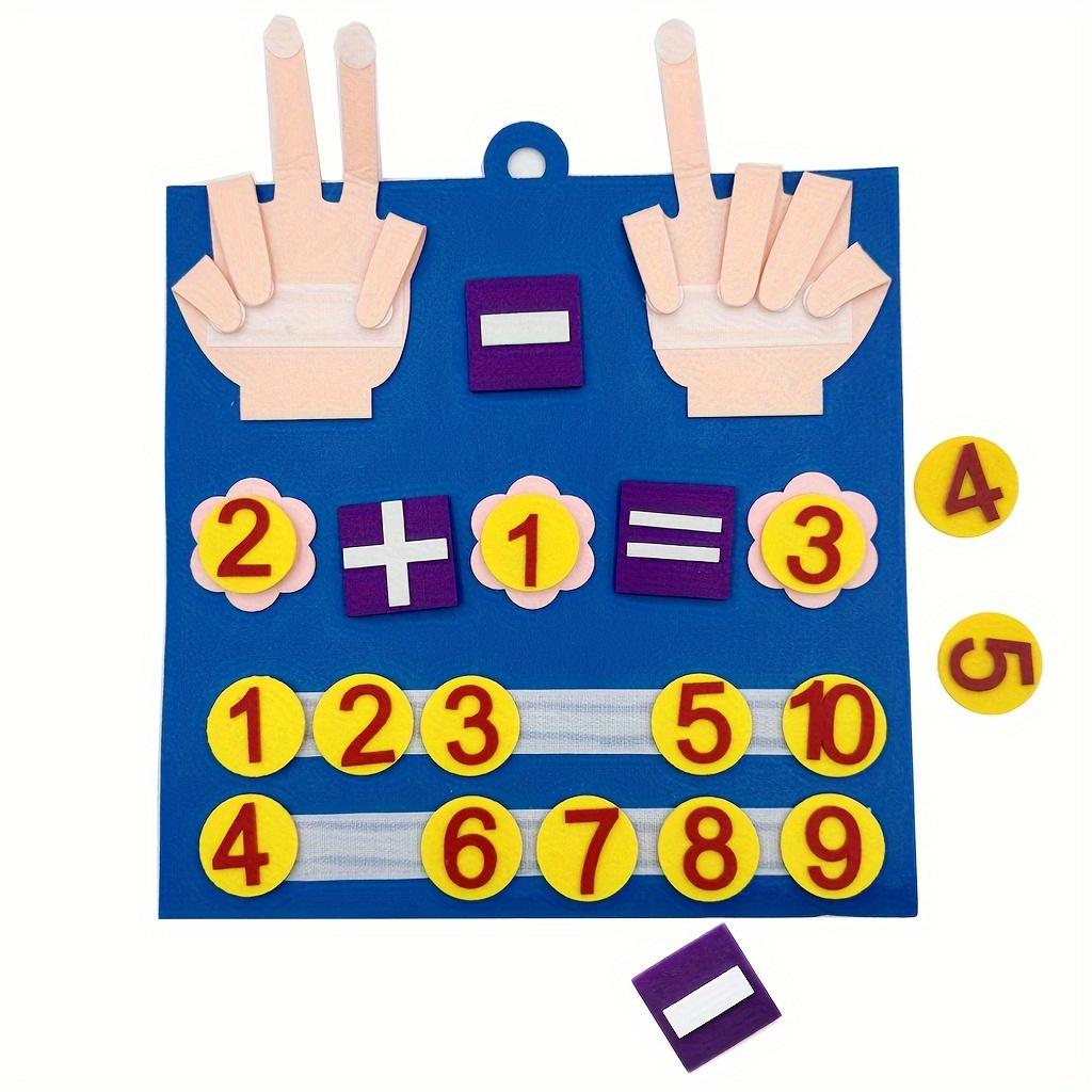 Kid Felt Finger Numbers Math Toys Children Counting Early Learning Educational Board For Toddler Teaching Aid
