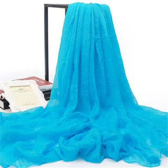 Extra-Large Bright Red Chiffon Scarf for Spring & Summer – Versatile Sunscreen Shawl for Beach, Dance, or Party.