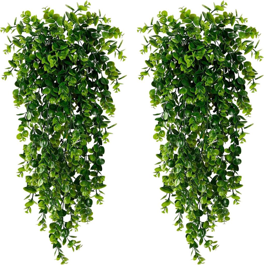 1/2pcs Artificial Plastic Plants 5 Heads 45 Mesh Fern Vine Cheap Wreaths Wedding Festival Home Courtyard Wall Hanging Decoration