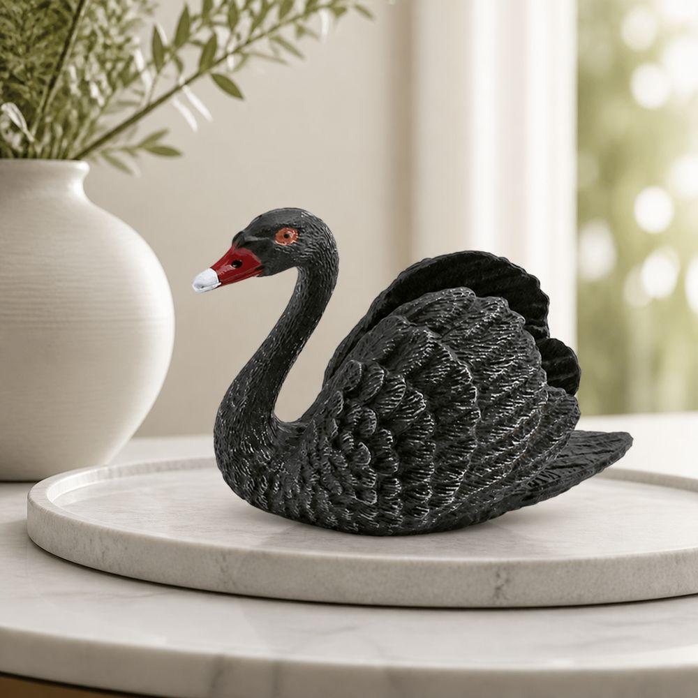 Plastic Swan Figurine Realistic Appearance Bird Figurine Animal Figurine  Bird Lover Collection