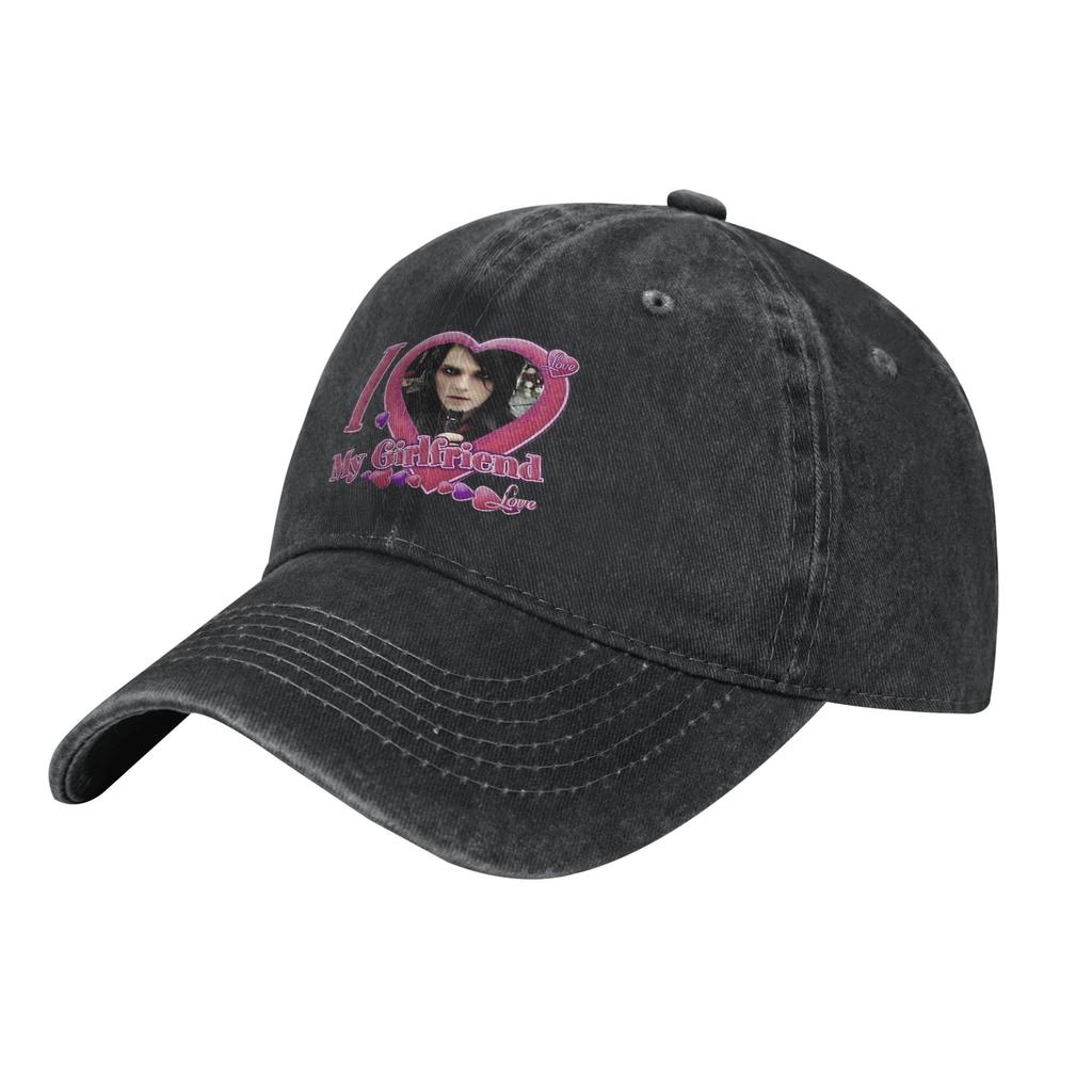 I love Gerard Way My Chemical Romance Baseball Cap Distressed Cotton Sun Cap Men Women Outdoor Running Golf Hats Cap