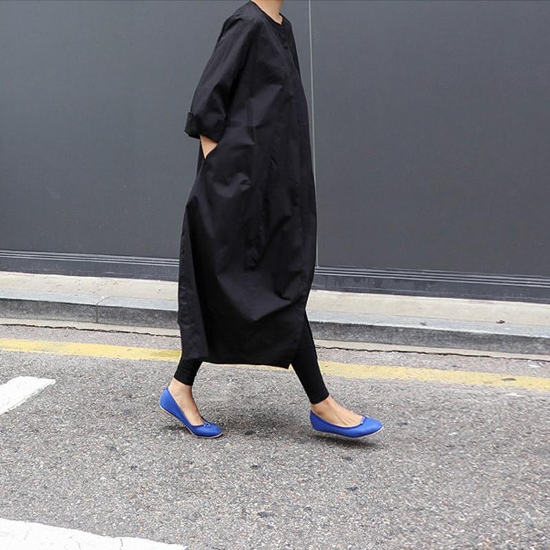 Johnature Korean Autumn Womens Tops Blouses Casual Loose Solid Color Long Cardigan Full Sleeve Women Shirts