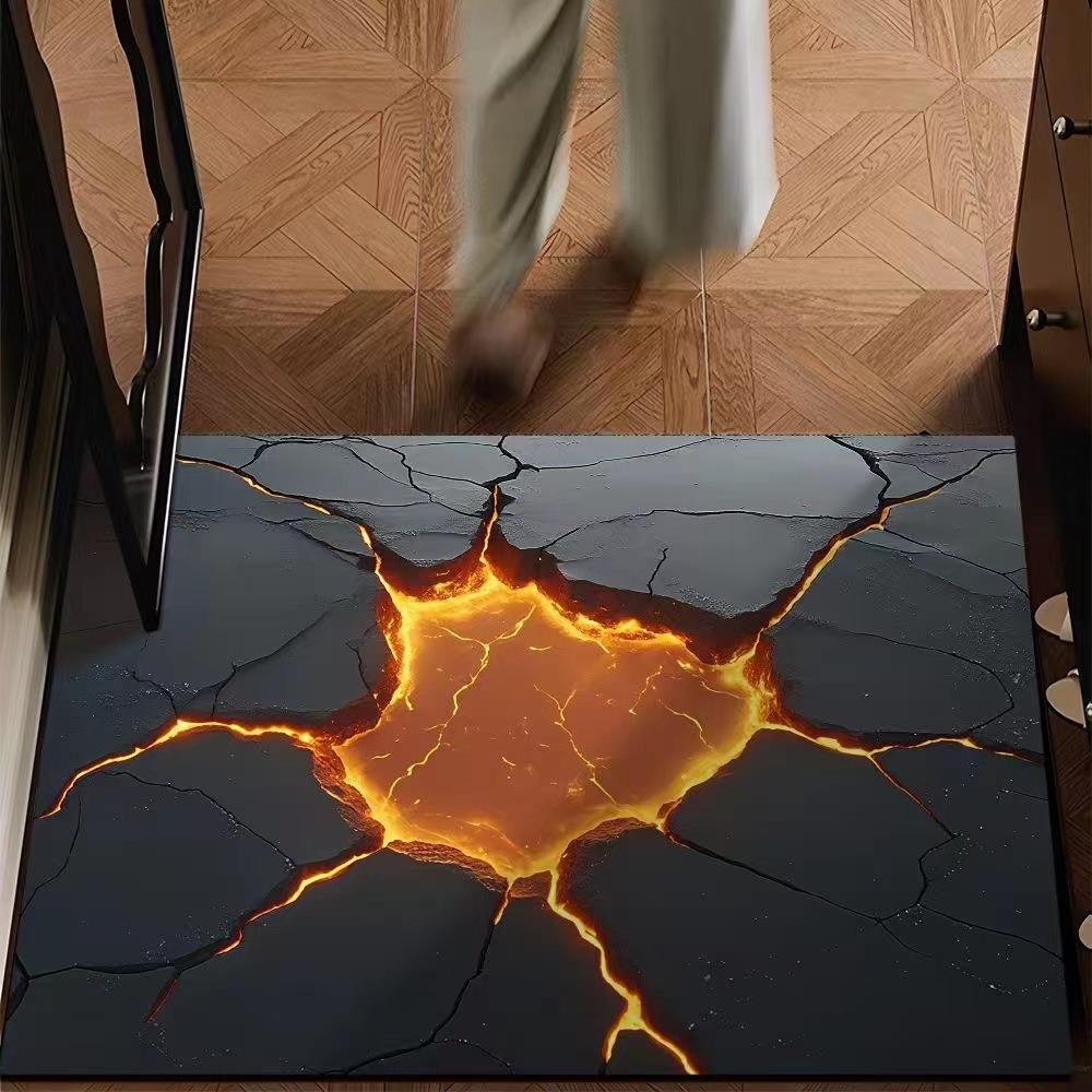 

3D Визуальный Дверной Коврик Входной Коврик Грязестойкий и Износостойкий Напольный Коврик Коврик для Пола в Спальне 60 * 90cm